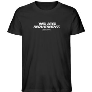 WE ARE MOVEMENT – BL4CK - Herren Premium Organic Shirt-16